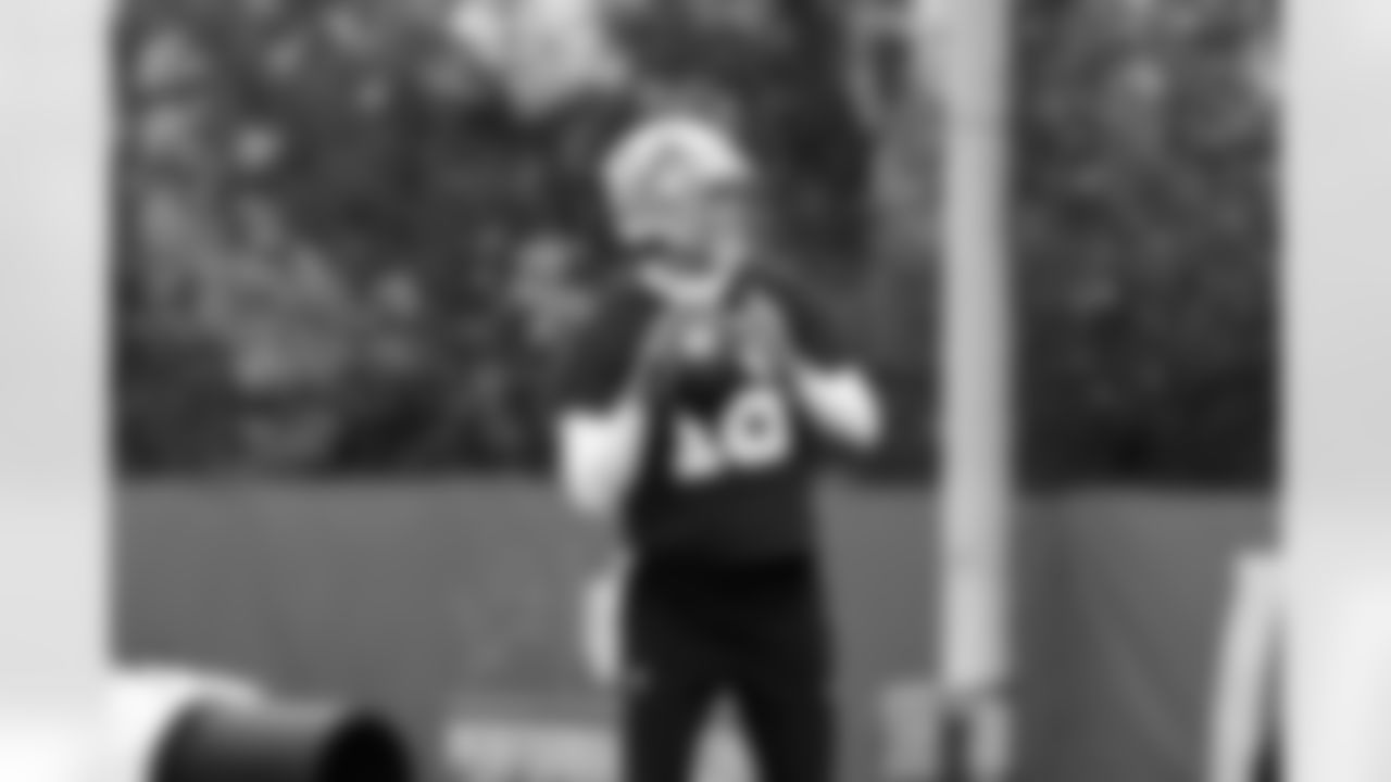 Detroit Lions quarterback Jared Goff (16) during practice at the Meijer Performance Center on Nov. 7, 2025 in Allen Park, Mich. (Jeff Nguyen/Detroit Lions)