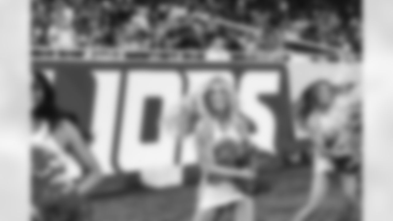 Detroit Lions Cheerleaders perform during an NFL football game against the Houston Texans on Saturday, Aug. 23, 2025 in Detroit. (Stephanie VanWagoner/Detroit Lions)