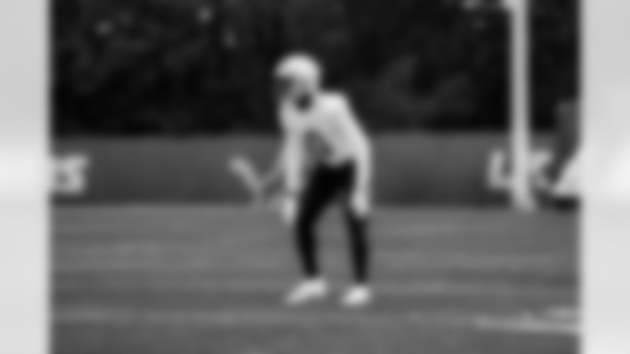 Detroit Lions cornerback Terrion Arnold (0) during rookie minicamp at the Lions Training Facility in Allen Park, MI on May 11, 2024. (Jeff Nguyen/Detroit Lions)