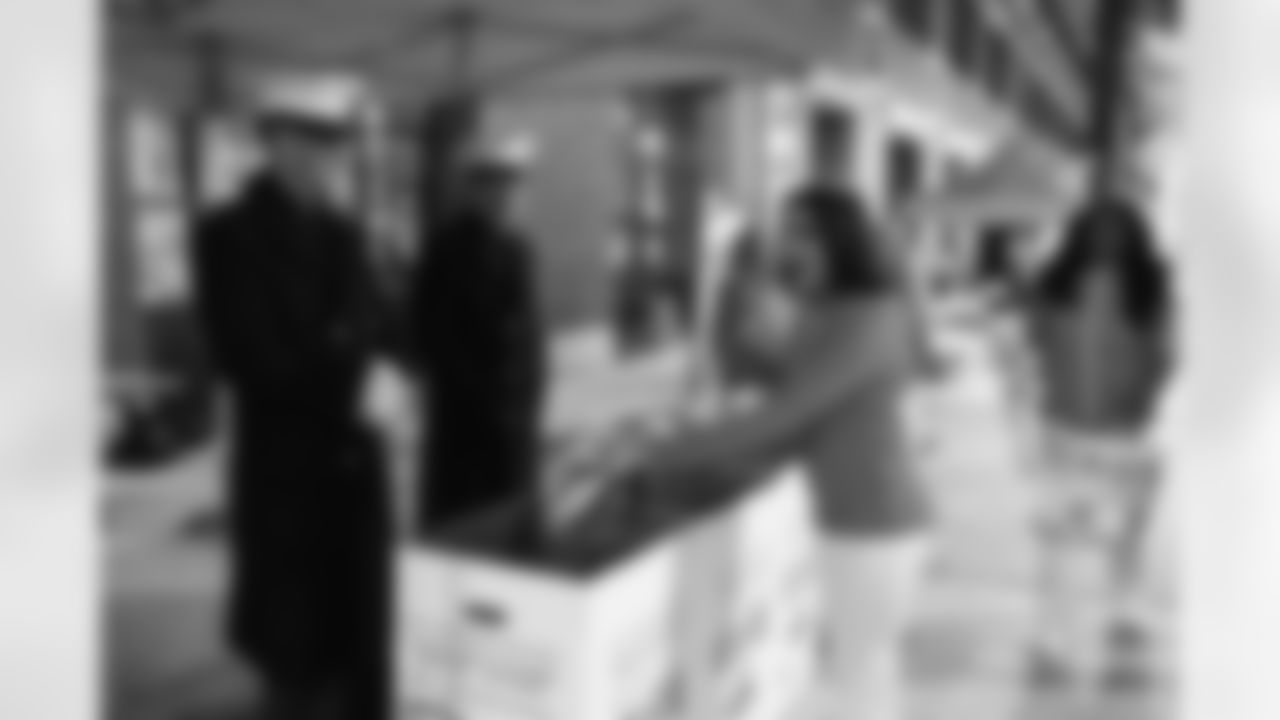 before an NFL football game against the Dallas Cowboys on Thursday, Dec. 4, 2025 in Detroit. (Mike Ferdinande/Detroit Lions via AP)