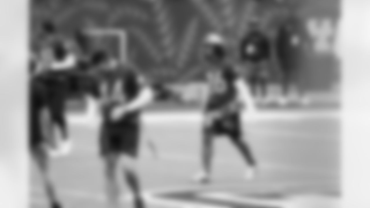 Detroit Lions running back Jahmyr Gibbs (26) at practice during the 2025 Pro Bowl Games in Orlando, FL on February 1, 2025. (Stuart Zaas/Detroit Lions via AP)