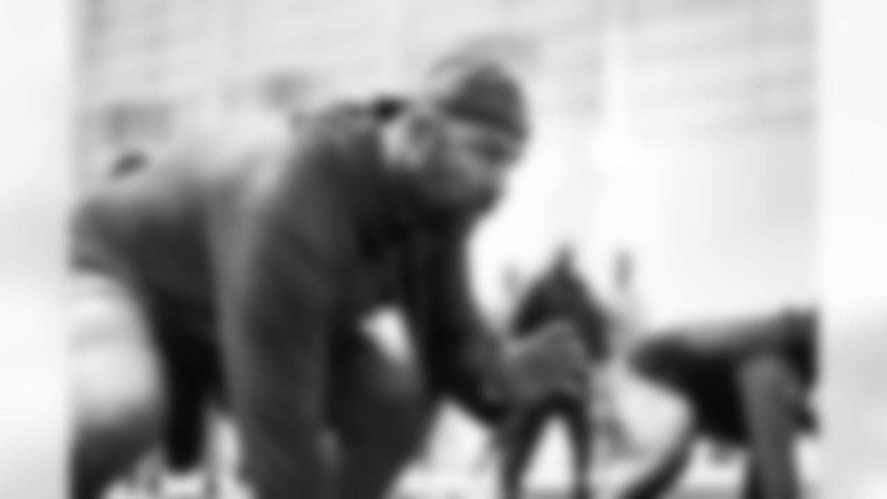 Detroit Lions tackle Dan Skipper (70) during offseason workouts at the Meijer Performance Center on May 13, 2025 in Allen Park, Mich. (Jeff Nguyen/Detroit Lions)