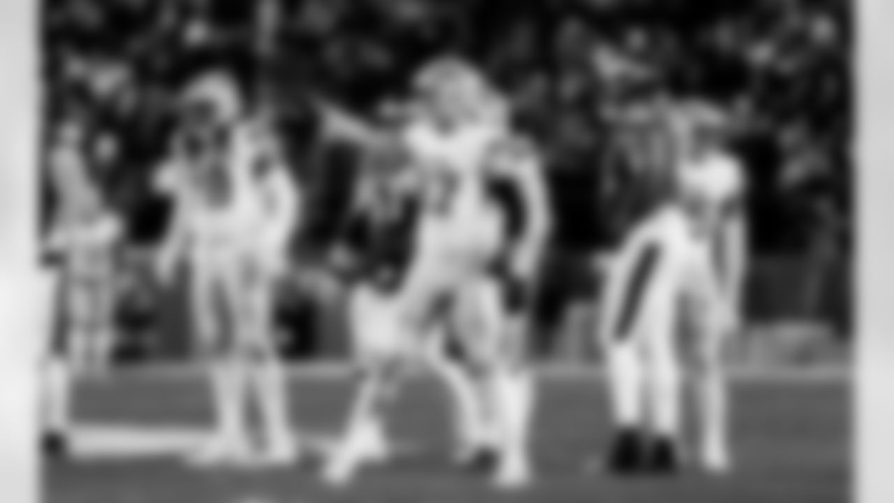 Detroit Lions edge rusher Aidan Hutchinson (97) during an NFL football game against the Philadelphia Eagles on Sunday, Nov. 16, 2025 in Philadelphia. (Jeff Nguyen/Detroit Lions via AP)