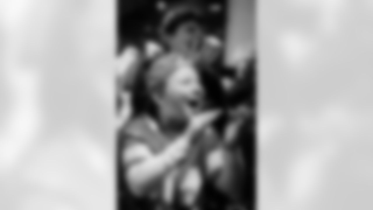 Fans attend a Thanksgiving game watch party on Thursday, Nov. 27, 2025 in Cologne, Germany. (Felix Lindenbeck/Detroit Lions via AP)