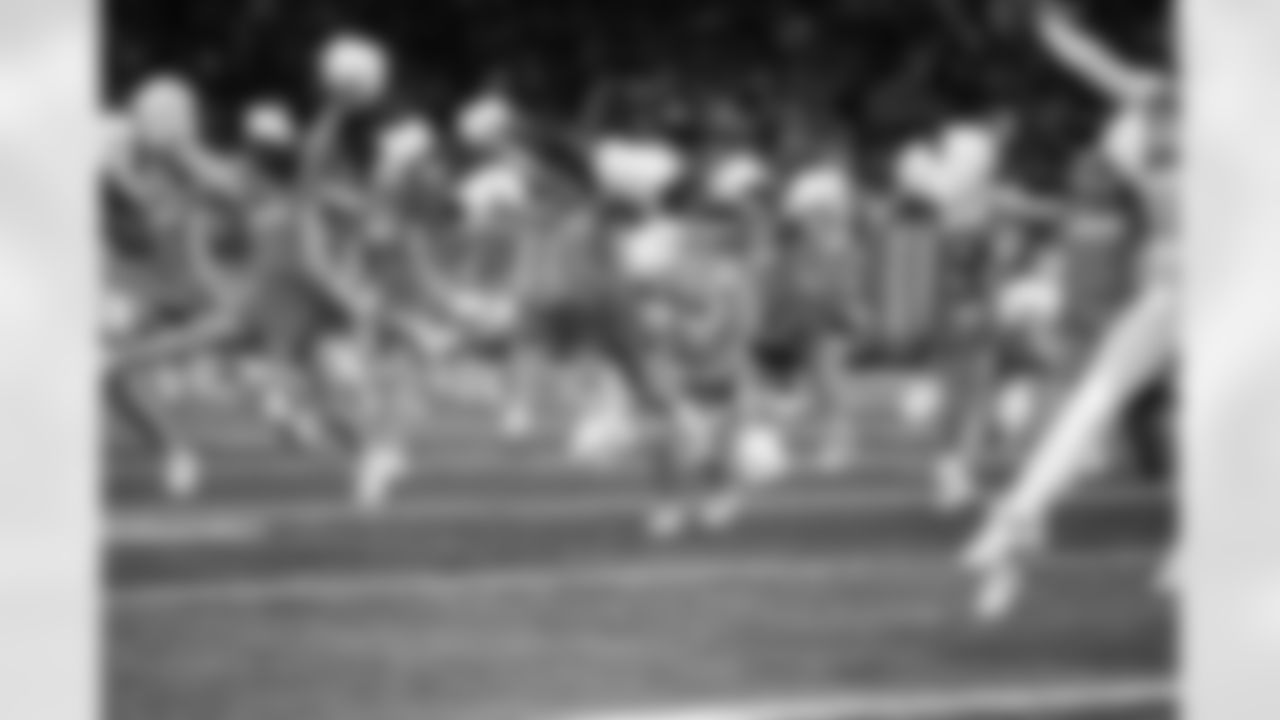 Junior Cheer participants perform at halftime during an NFL football game against the Pittsburgh Steelers on Sunday, Dec. 21, 2025 in Detroit. (Mike Ferdinande/Detroit Lions)