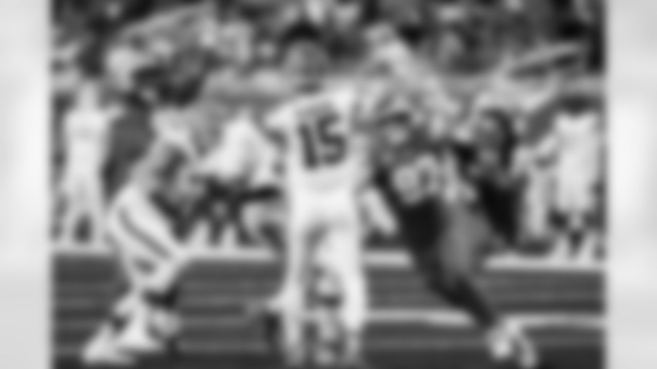 Detroit Lions edge rusher Aidan Hutchinson (97) during an NFL football game against the Cleveland Browns on Sunday, Sept. 28, 2025 in Detroit. (Jeff Nguyen/Detroit Lions via AP)