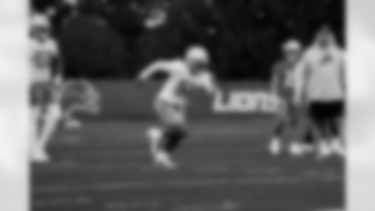 Detroit Lions linebacker Steele Chambers (51) during rookie minicamp at the Lions Training Facility in Allen Park, MI on May 11, 2024. (Jeff Nguyen/Detroit Lions)