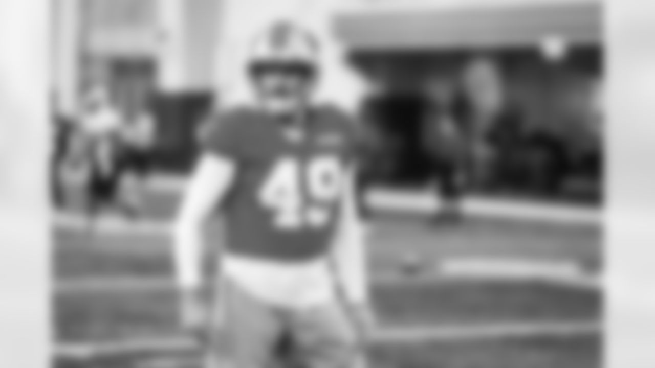 Detroit Lions long snapper Hogan Hatten (49) during practice at the Meijer Performance Center on Dec. 19, 2025 in Allen Park, Mich. (Jeff Nguyen/Detroit Lions)