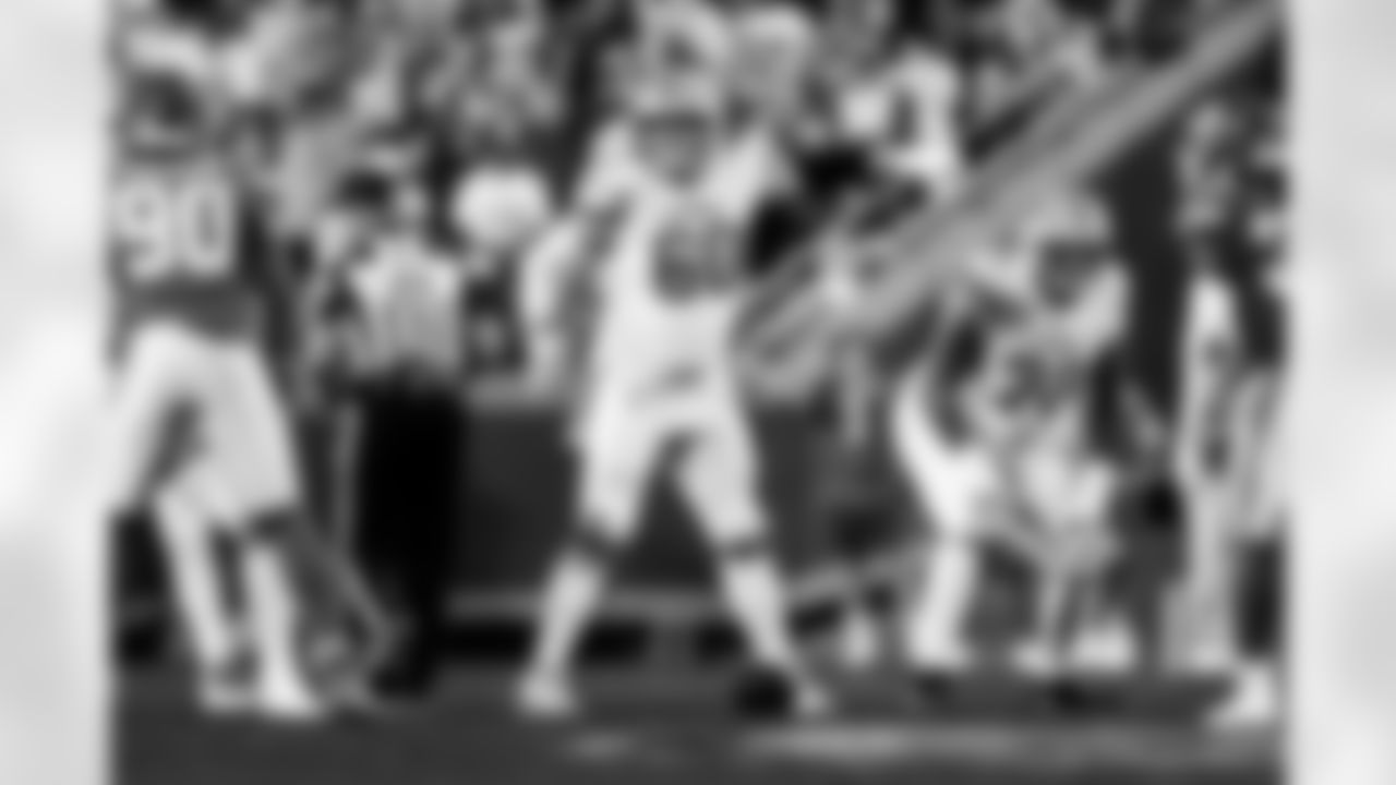 Detroit Lions offensive lineman Graham Glasgow (60) during an NFL football game against the Kansas City Chiefs on Sunday, Oct. 12, 2025 in Kansas City, MO. (Jeff Nguyen/Detroit Lions via AP)