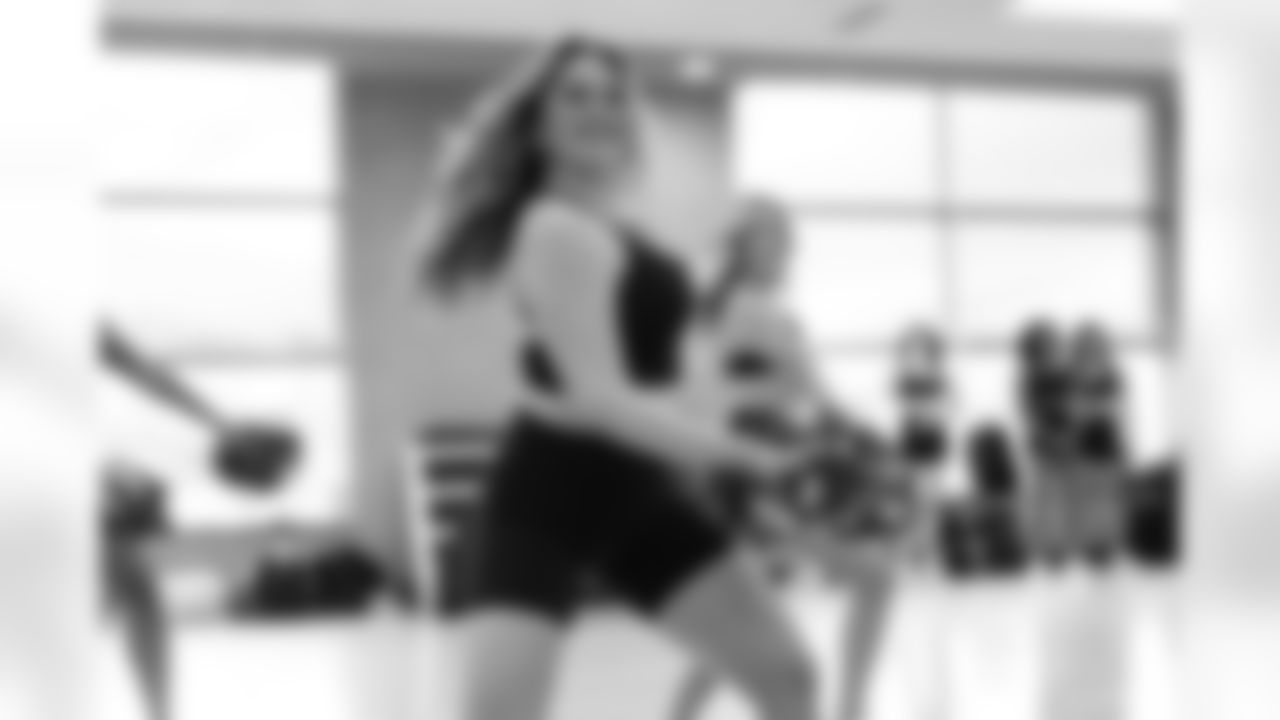 Contestants perform during the Detroit Lions Cheerleaders final look auditions at Lifetime Fitness on May 12, 2025 in Bloomfield Hills, Mich. (Mike Ferdinande/Detroit Lions)