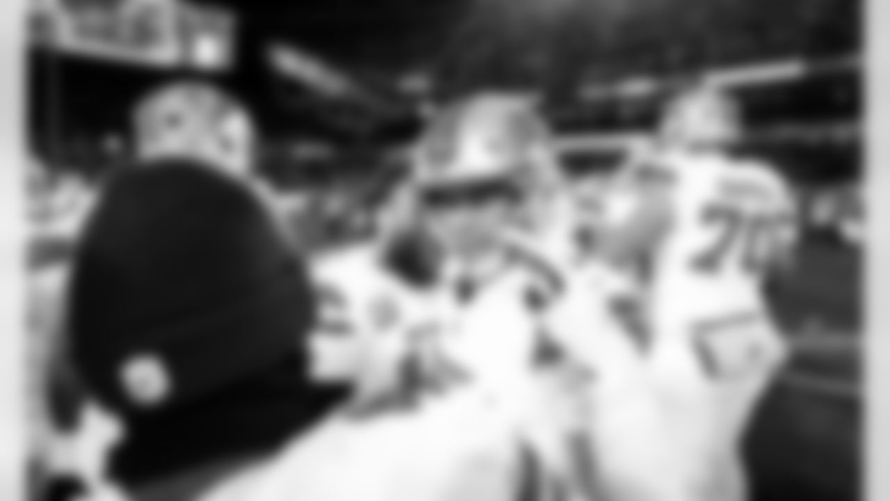 Detroit Lions kicker Jake Bates (39) after an NFL football game against the Chicago Bears on Sunday, Jan. 4, 2026 in Chicago. (Jeff Nguyen/Detroit Lions via AP)