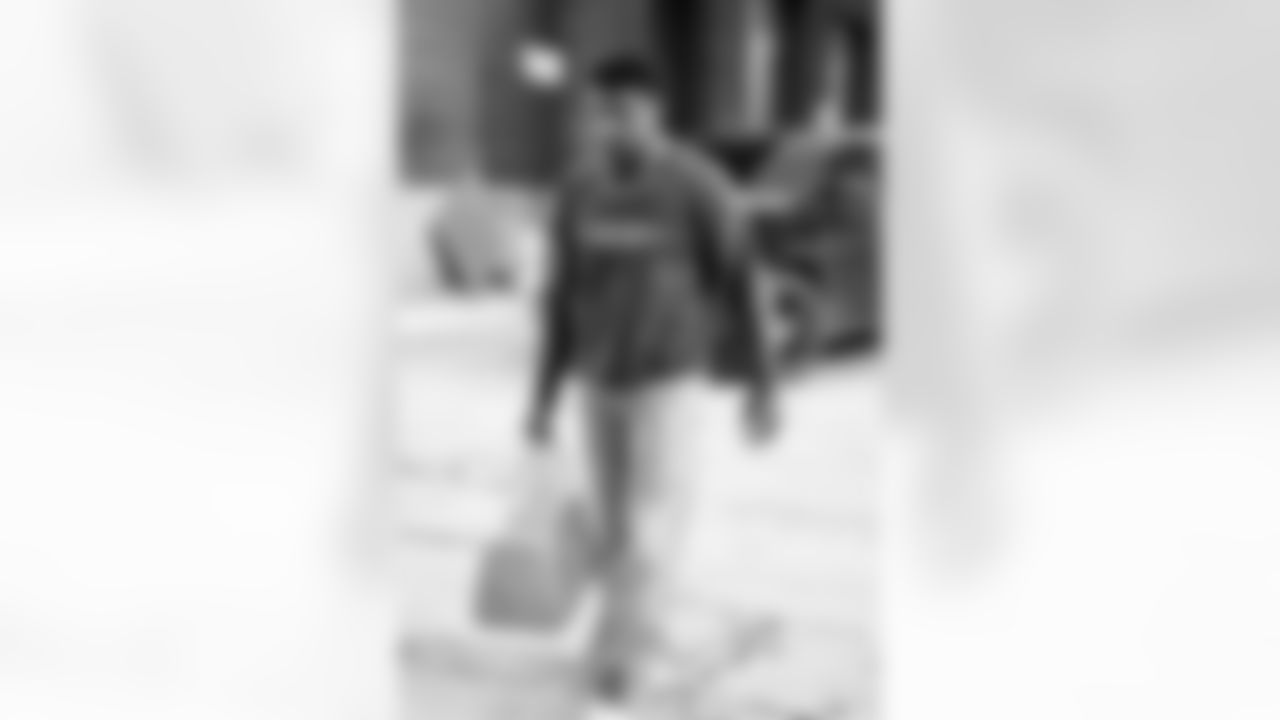 Detroit Lions cornerback D.J. Reed (4) arrives to an NFL football game against the Dallas Cowboys on Thursday, Dec. 4, 2025 in Detroit. (Jeff Nguyen/Detroit Lions via AP)