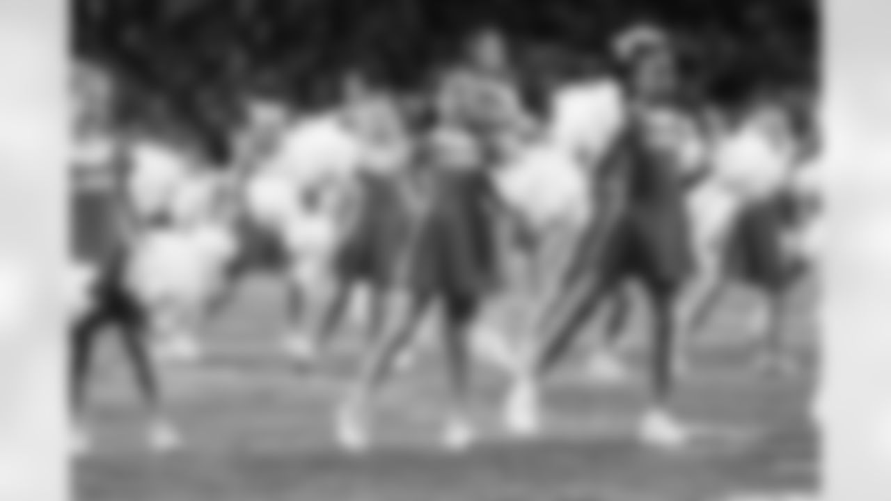 Detroit Lions Junior Cheer Clinic performs at halftime during an NFL football game against the Pittsburgh Steelers on Sunday, Dec. 21, 2025 in Detroit. (Jeff Nguyen/Detroit Lions via AP)
