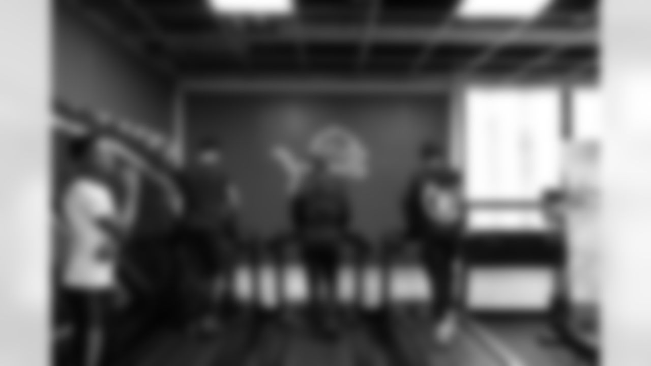 UDIM & Planet Fitness Health and Wellness room reveal during a Count Day activation event at Detroit Lions Academy on Feb. 11, 2026 in Detroit. (Carl Jones II/Detroit Lions)