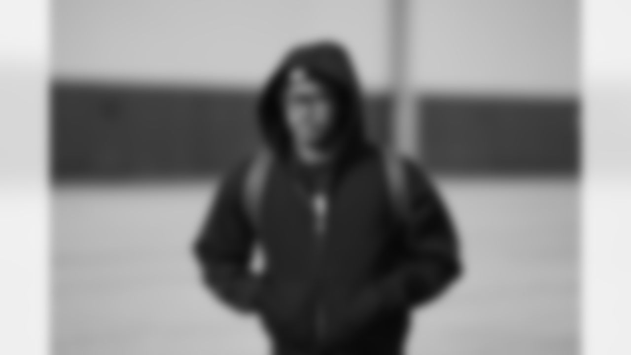 Detroit Lions wide receiver Dominic Lovett (19) travels to Minneapolis on Dec. 24, 2025. (Jeff Nguyen/Detroit Lions via AP)