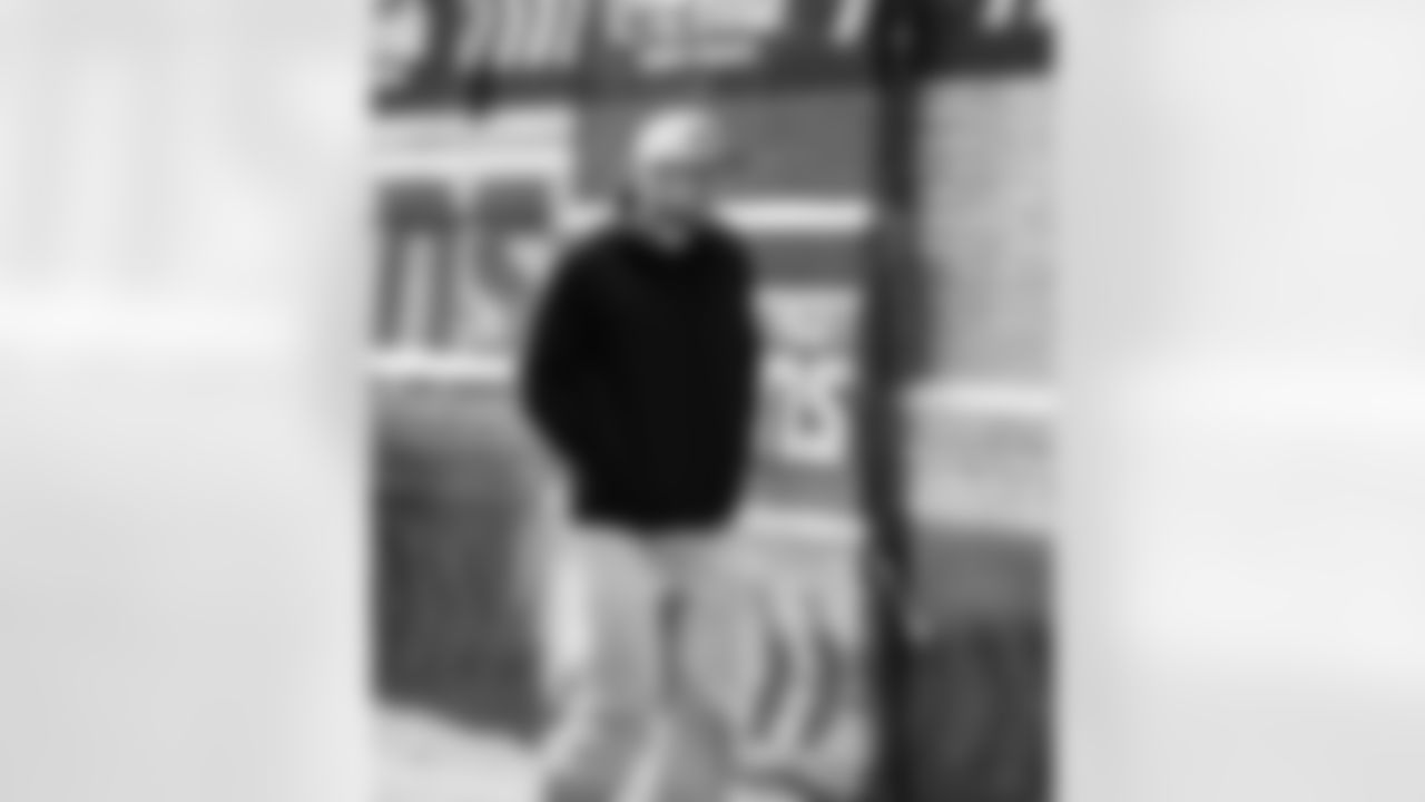 Detroit Lions linebacker Jack Campbell (46) arrives to an NFL football game against the Green Bay Packers on Thursday, Nov. 27, 2025 in Detroit. (Jeff Nguyen/Detroit Lions via AP)