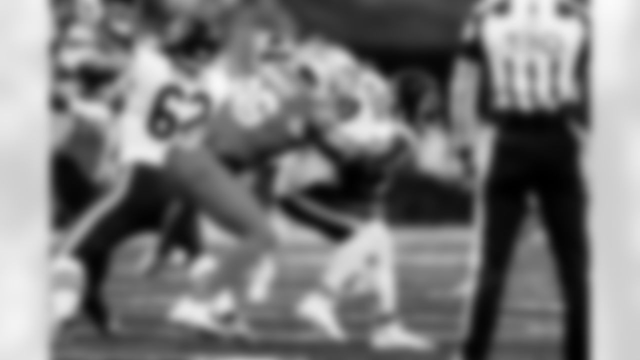 Detroit Lions edge rusher Al-Quadin Muhammad (96) makes a sack on Chicago Bears quarterback Caleb Williams (18) during an NFL football game against the Chicago Bears on Sunday, Sept. 14, 2025 in Detroit. (Jeff Nguyen/Detroit Lions via AP)