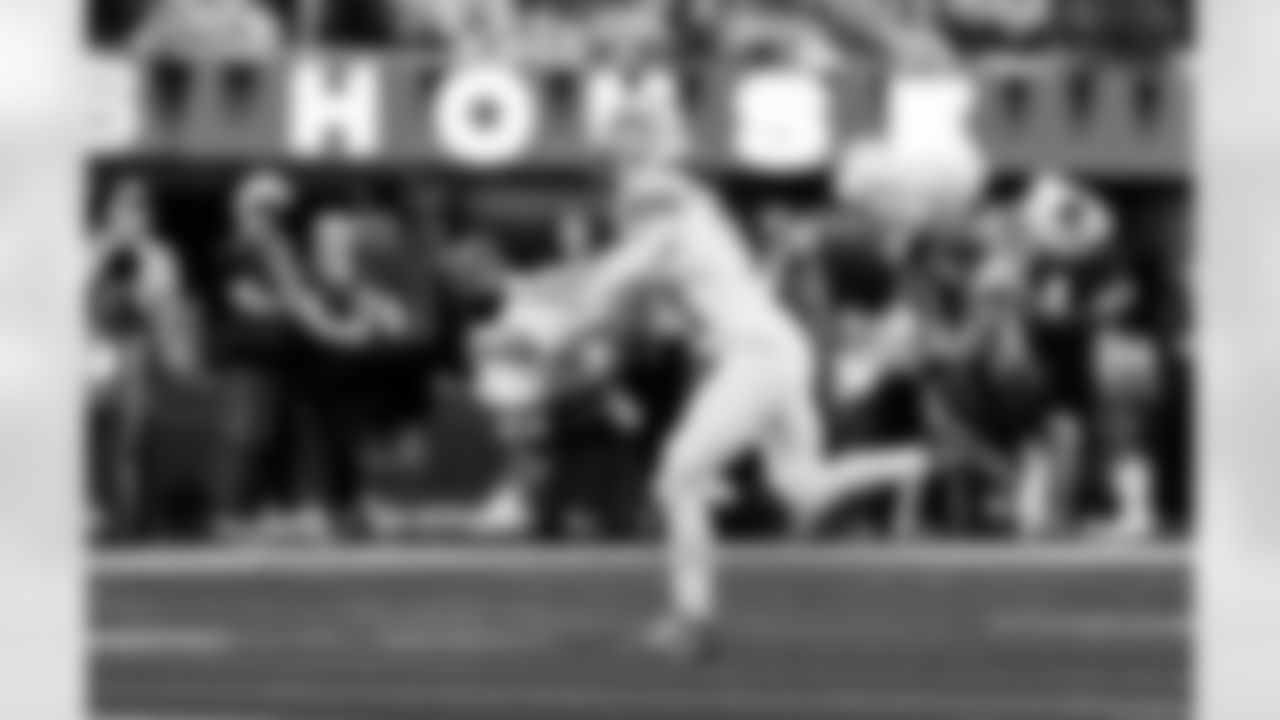 Detroit Lions wide receiver Amon-Ra St. Brown (14) during an NFL football game against the Los Angeles Rams on Sunday, Dec. 14, 2025 in Inglewood, Calif. (Jeff Nguyen/Detroit Lions via AP)