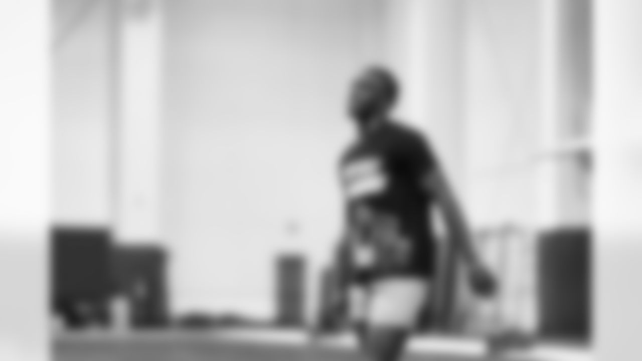Detroit Lions cornerback Terrion Arnold (6) during offseason workouts at the Meijer Performance Center on April 29, 2025 in Allen Park, Mich. (Jeff Nguyen/Detroit Lions)