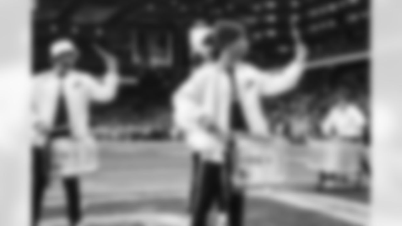 Detroit Lions Honolulu Boom performs during an NFL football game against the Dallas Cowboys on Thursday, Dec. 4, 2025 in Detroit. (Mike Ferdinande/Detroit Lions)