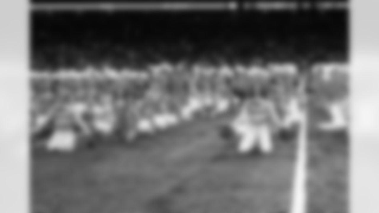 Junior Cheer participants perform at halftime during an NFL football game against the Pittsburgh Steelers on Sunday, Dec. 21, 2025 in Detroit. (Mike Ferdinande/Detroit Lions)