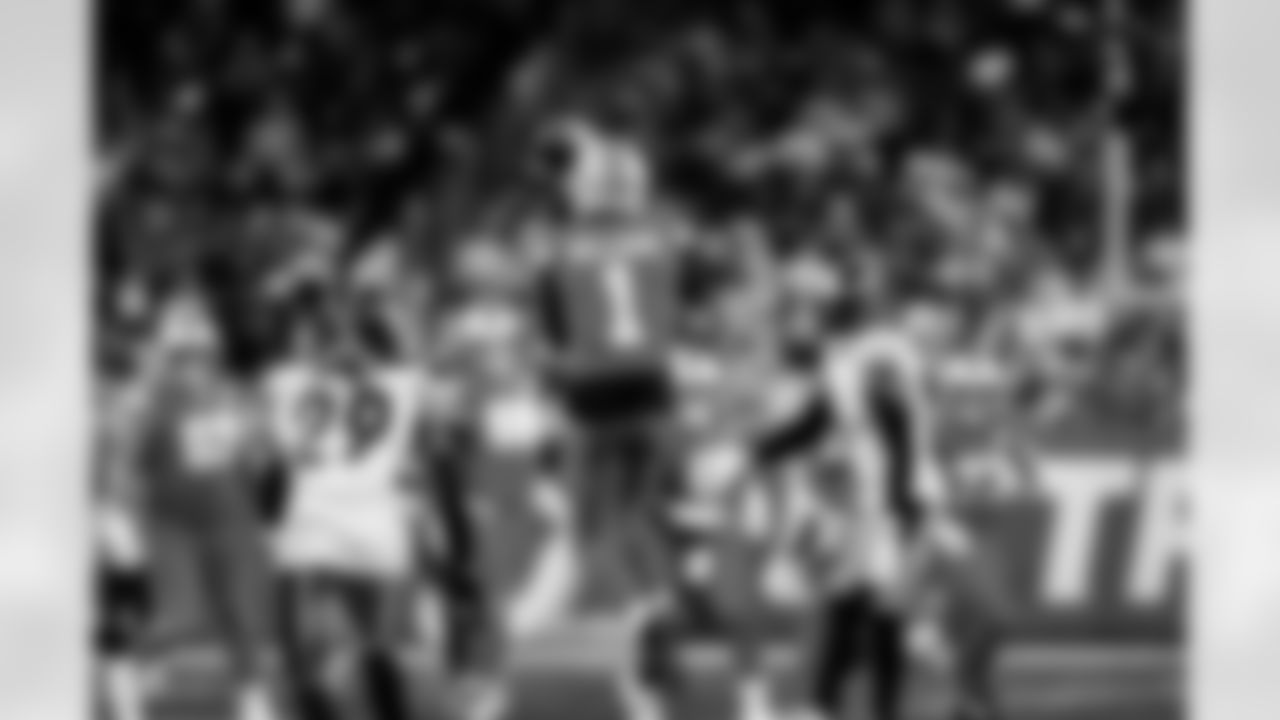 Detroit Lions wide receiver Jameson Williams (1) during an NFL football game against the Pittsburgh Steelers on Sunday, Dec. 21, 2025 in Detroit. (Jeff Nguyen/Detroit Lions via AP)