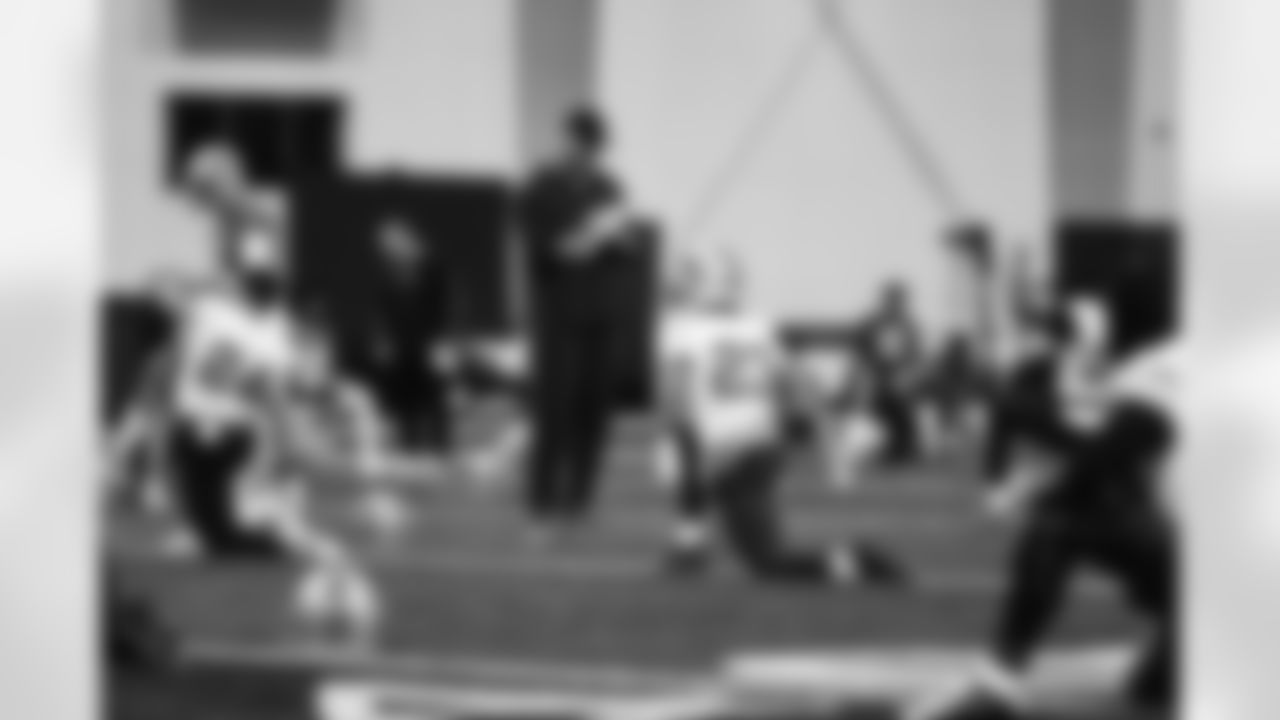 Detroit Lions head coach Dan Campbell during practice at the Meijer Performance Center on Dec. 1, 2025 in Allen Park, Mich. (Josh Mandujano/Detroit Lions)