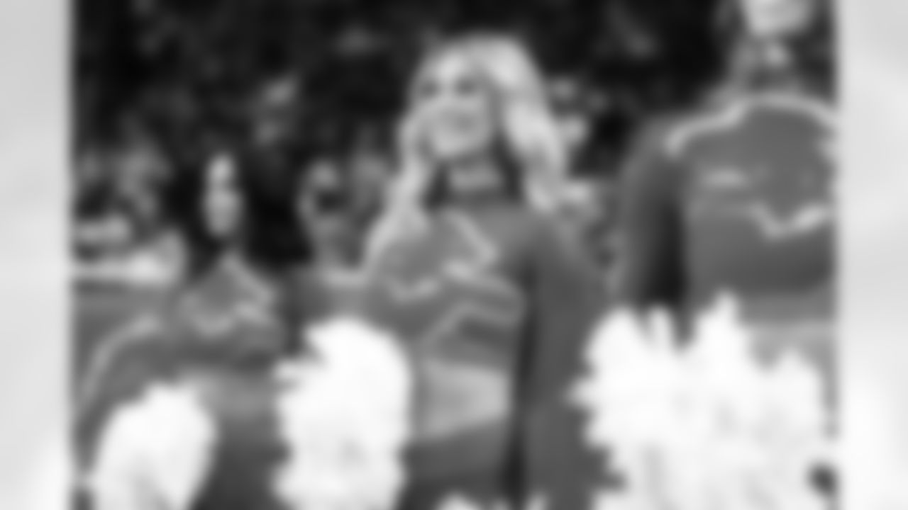 Detroit Lions Cheerleaders perform during an NFL football game against the Miami Dolphins on Saturday, Aug. 16, 2025 in Detroit. (Mike Ferdinande/Detroit Lions)