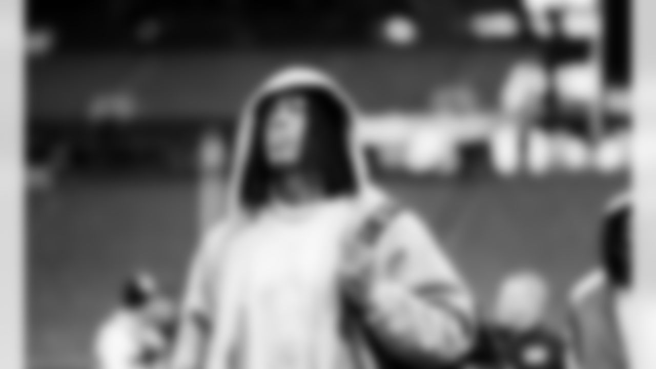 Detroit Lions running back Jahmyr Gibbs (0) arrives to an NFL football game against the Minnesota Vikings on Thursday, Dec. 25, 2025 in Minneapolis. (Jeff Nguyen/Detroit Lions via AP)