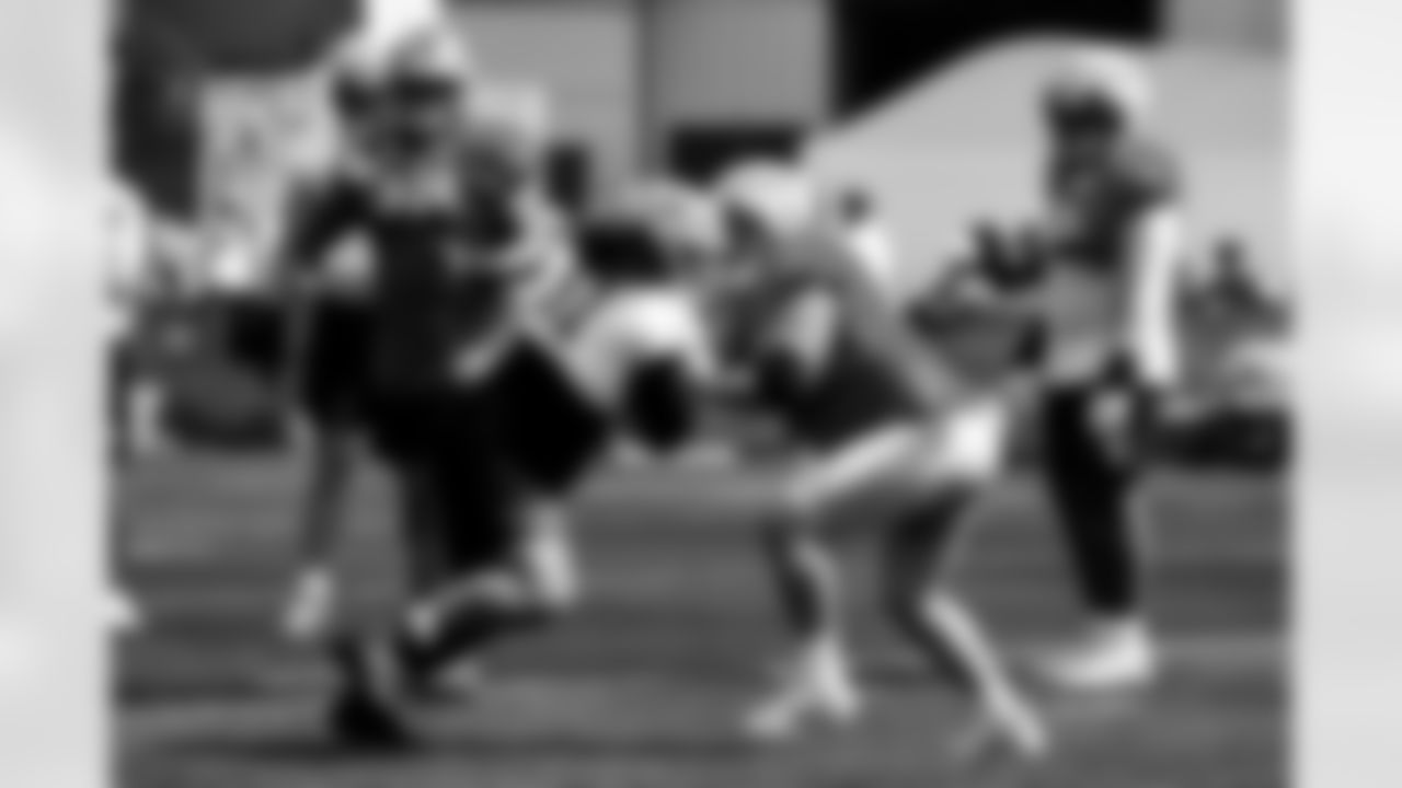 Detroit Lions defensive lineman Roy Lopez (51) and Detroit Lions offensive lineman Michael Niese (62) during training camp at the Meijer Performance Center on Aug. 11, 2025 in Allen Park, Mich. (Jeff Nguyen/Detroit Lions)