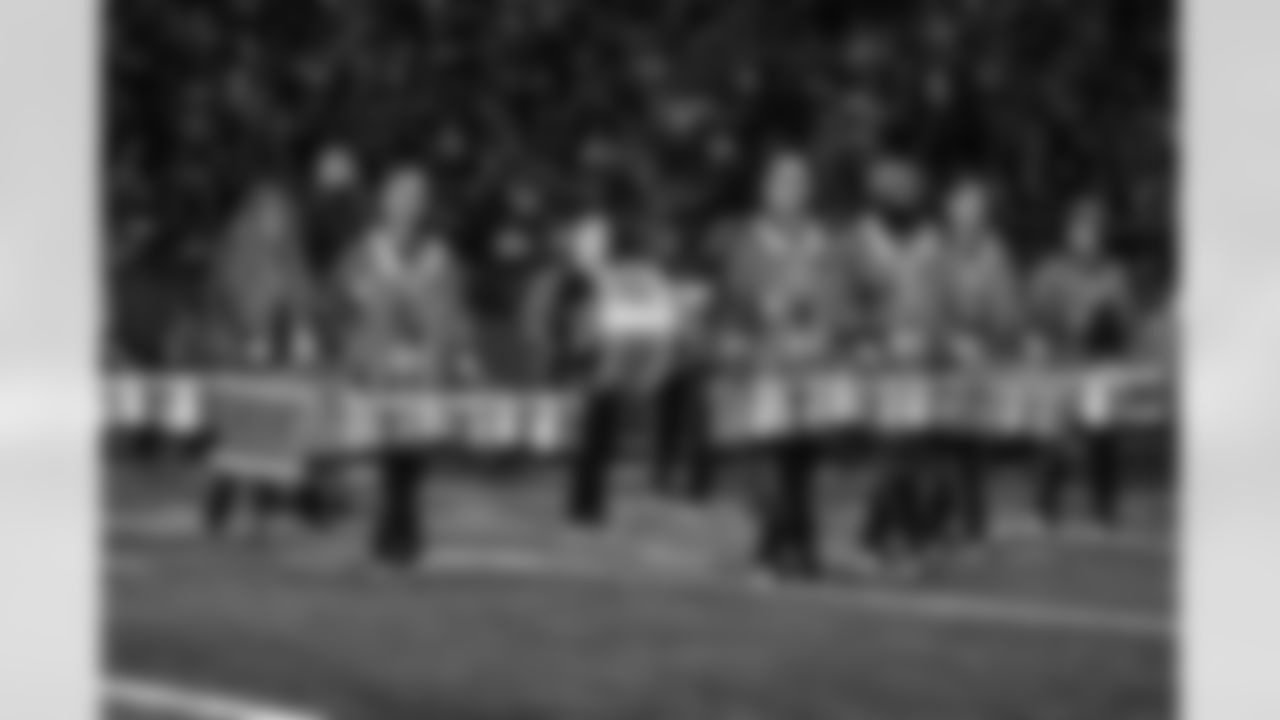 Halftime drum battle between Detroit Lions Honolulu Boom and Detroit Lions Cheerleaders vs. Minnesota Vikings Skol Line and Minnesota Vikings Cheerleaders during an NFL football game against the Minnesota Vikings on Sunday, Nov. 2, 2025 in Detroit. (Mike Ferdinande/Detroit Lions)