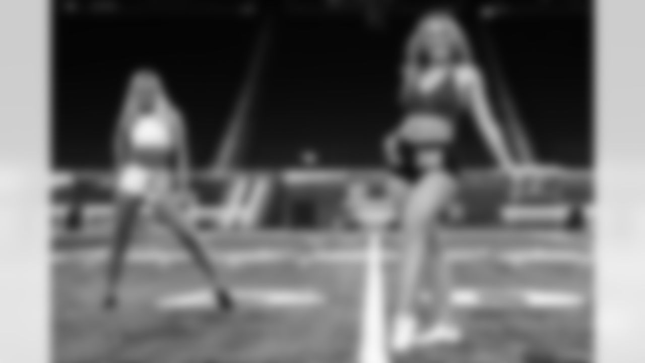 Contestants perform choreography during the Detroit Lions Cheerleaders auditions at Ford Field on May 3, 2025 in Detroit. (Mike Ferdinande/Detroit Lions)
