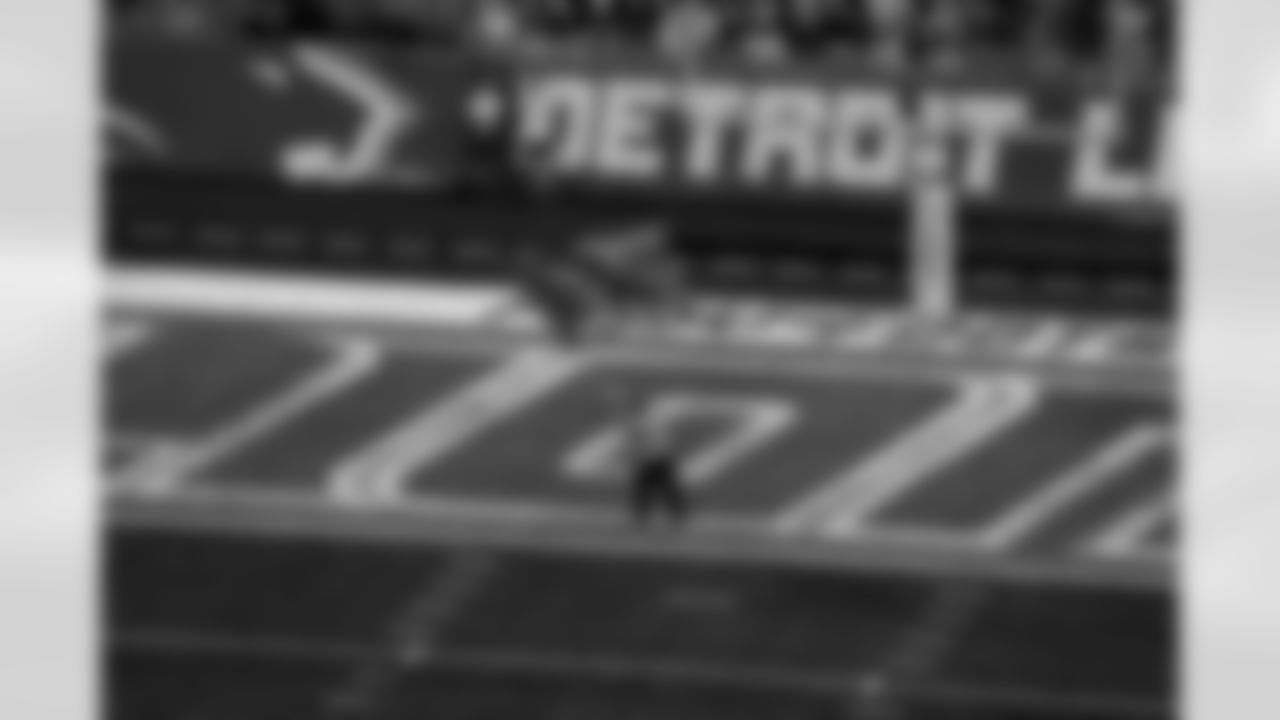 Flag crew during an NFL preseason game against the Pittsburgh Steelers on August 24, 2024 in Detroit. (Jeff Nguyen/Detroit Lions via AP)