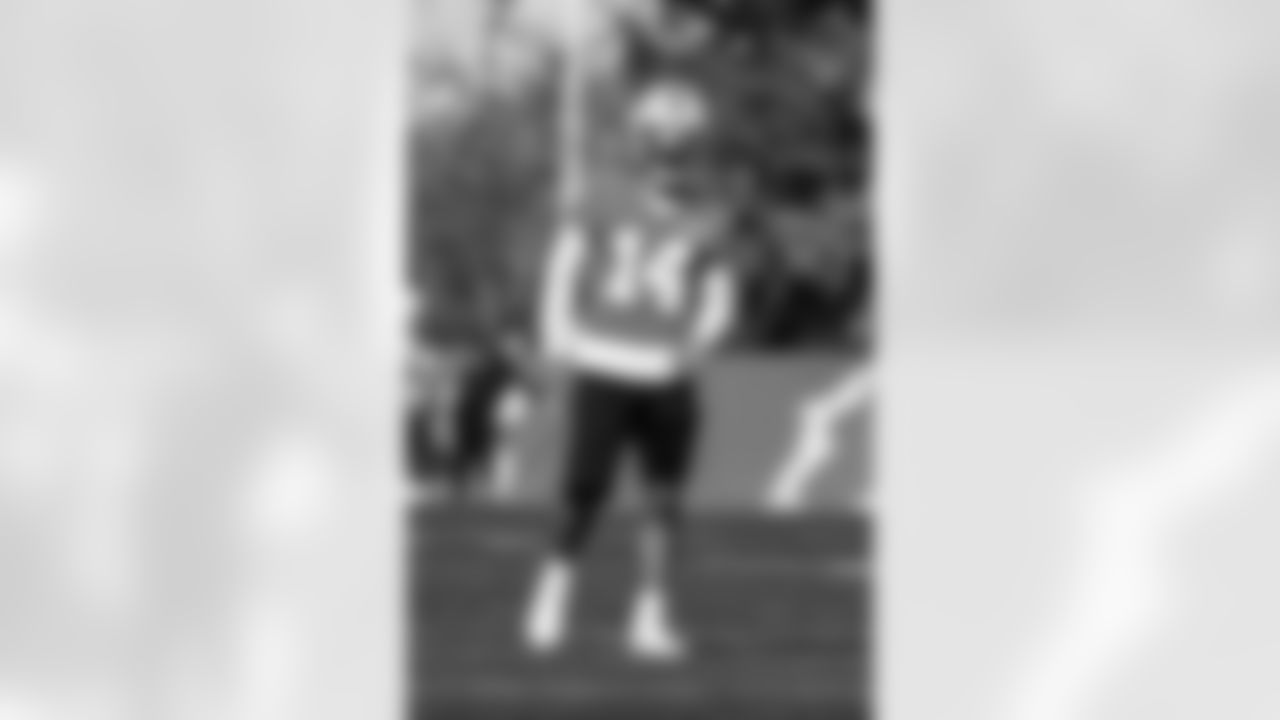 Detroit Lions wide receiver Amon-Ra St. Brown (14) during practice at the Meijer Performance Center on Nov. 6, 2025 in Allen Park, Mich. (Jeff Nguyen/Detroit Lions)