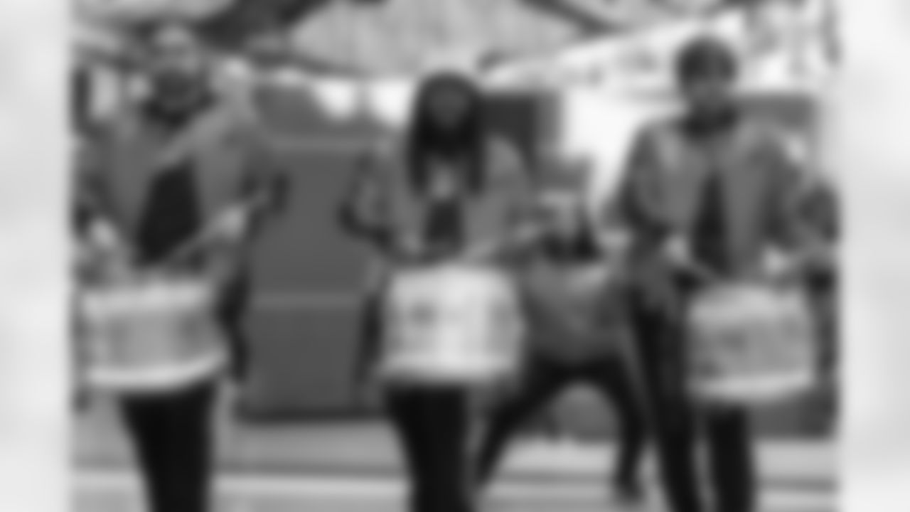 Detroit Lions Honolulu Boom performs before an NFL football game against the Pittsburgh Steelers on Sunday, Dec. 21, 2025 in Detroit. (Mike Ferdinande/Detroit Lions)