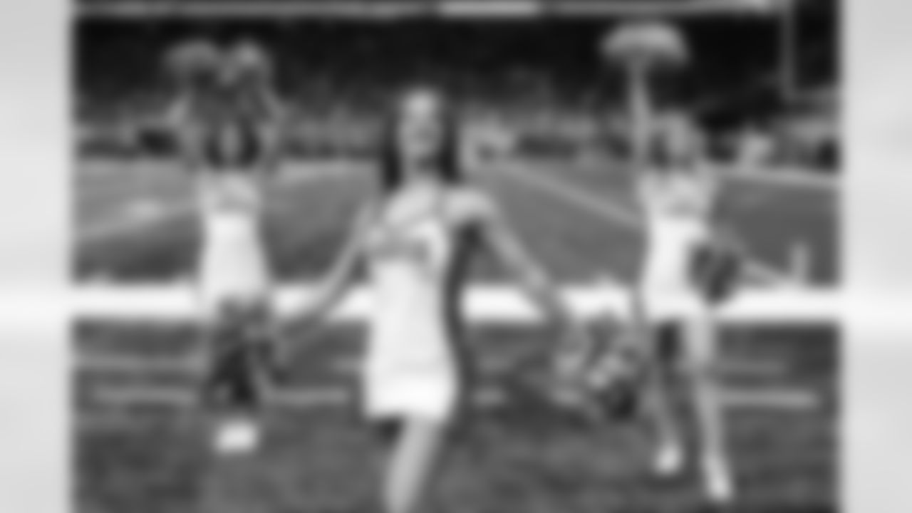 Detroit Lions Cheerleaders perform during a NFL football game against the Chicago Bears on November 19, 2023 in Detroit. (Mike Ferdinande/Detroit Lions)