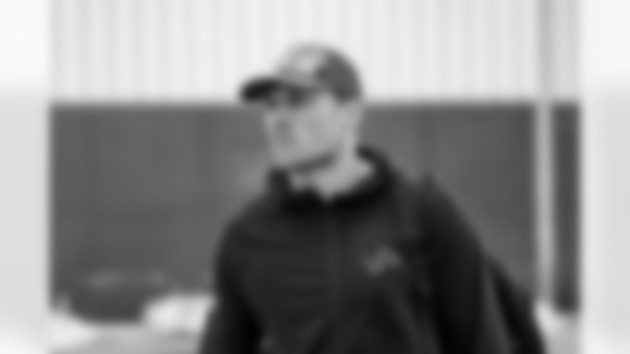 Detroit Lions linebacker Jack Campbell (46) travels to Washington, D.C. on Nov. 8, 2025. (Jeff Nguyen/Detroit Lions via AP)