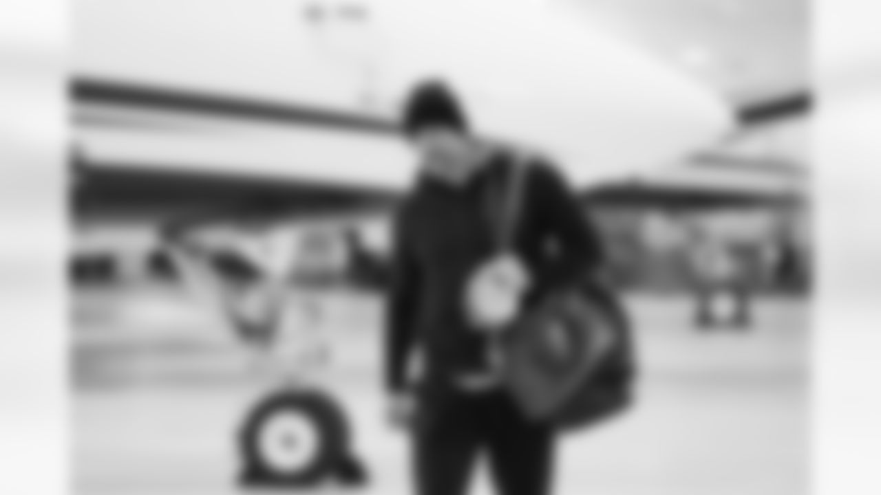 Detroit Lions head coach Dan Campbell travels to Los Angeles on Nov. 13, 2025. (Jeff Nguyen/Detroit Lions via AP)