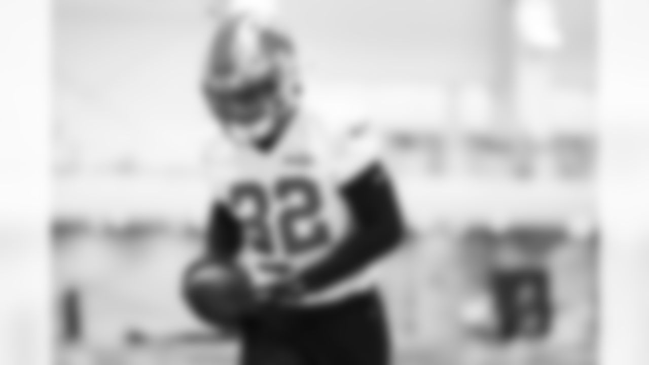 Detroit Lions defensive back Brian Branch (32) during practice at the Meijer Performance Center in Allen Park, MI on November 22, 2024. (Jeff Nguyen/Detroit Lions)