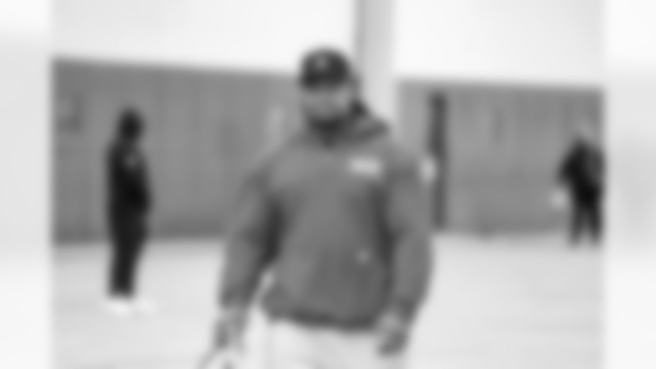 Detroit Lions defensive lineman Tyler Lacy (78) travels to Philadelphia on Nov. 15, 2025. (Jeff Nguyen/Detroit Lions via AP)