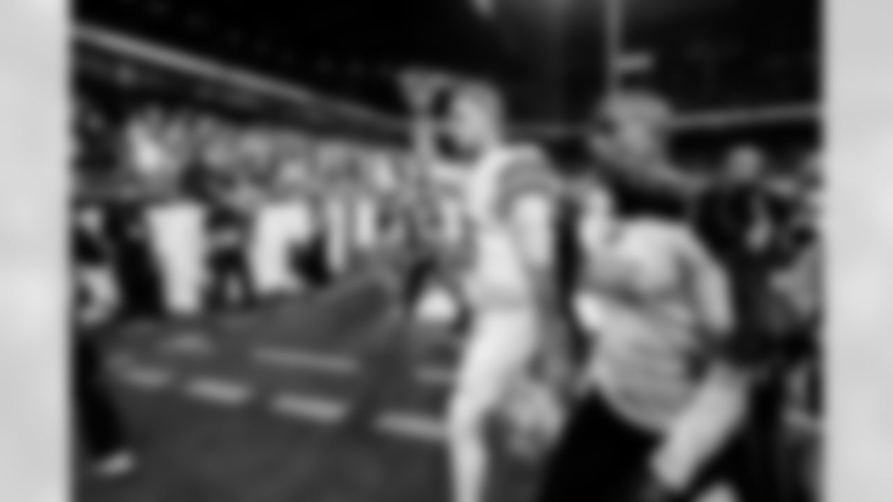 Detroit Lions quarterback Jared Goff (16) during an NFL football game against the Dallas Cowboys on Thursday, Dec. 4, 2025 in Detroit. (Jeff Nguyen/Detroit Lions via AP)