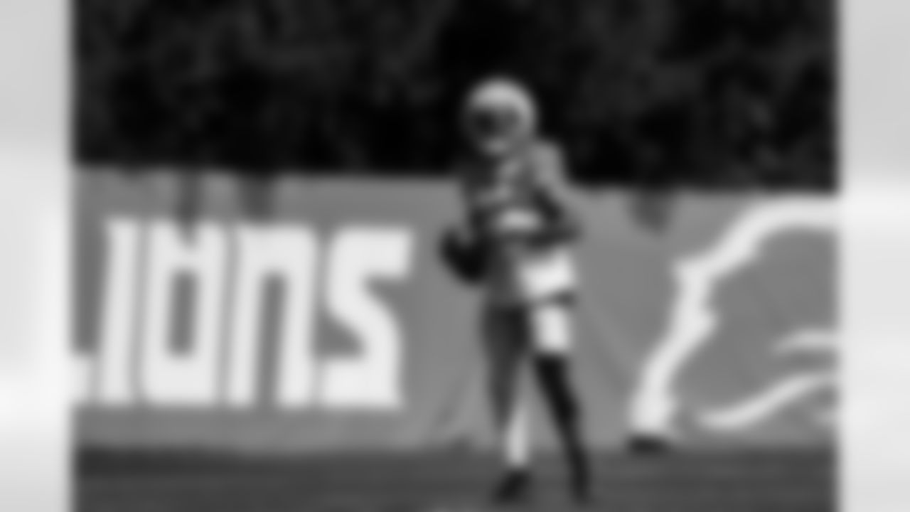 Detroit Lions cornerback Amik Robertson (21) during training camp at the Meijer Performance Center on Aug. 14, 2025 in Allen Park, Mich. (Jeff Nguyen/Detroit Lions)