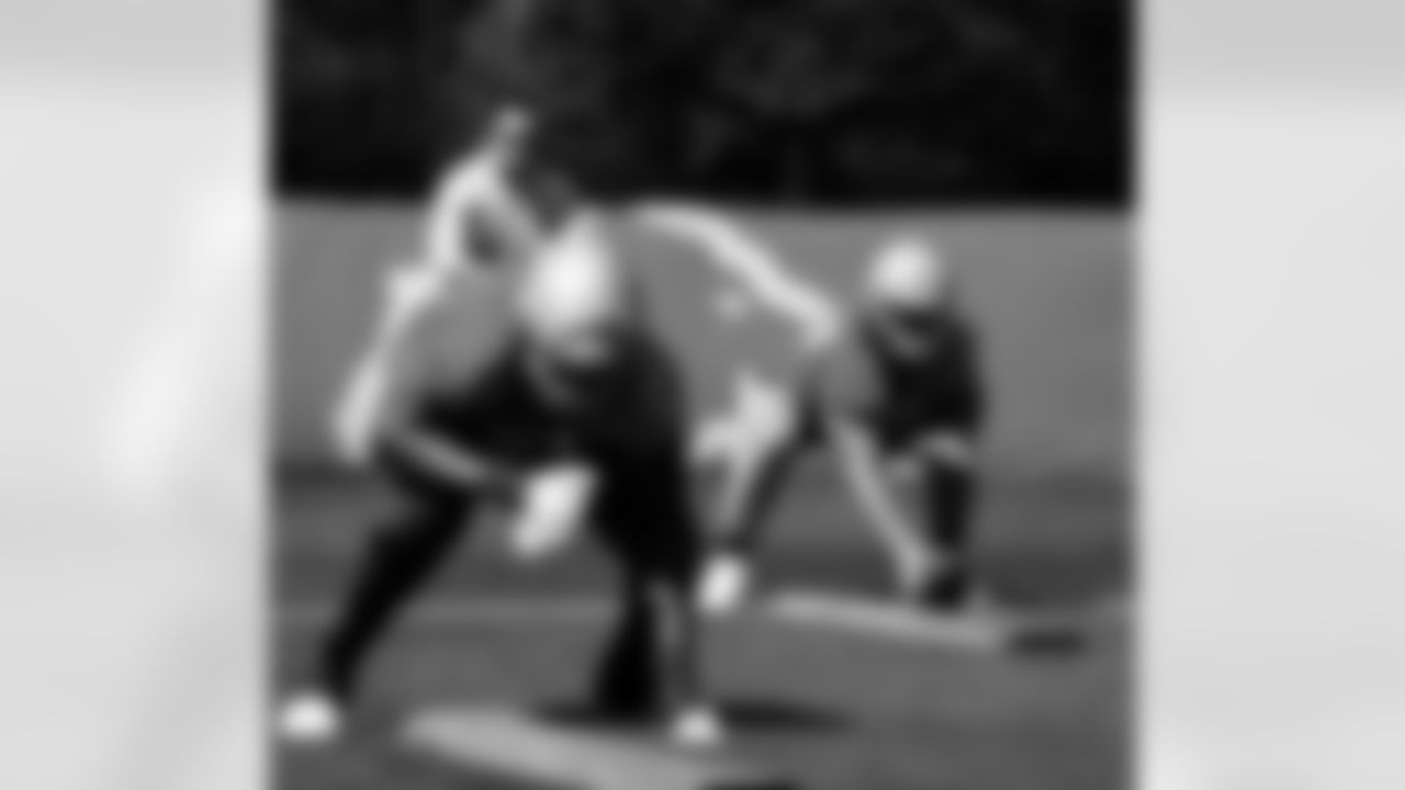 Detroit Lions offensive lineman Tate Ratledge during rookie minicamp at the Meijer Performance Center on May 10, 2025 in Allen Park, Mich. (Jeff Nguyen/Detroit Lions)