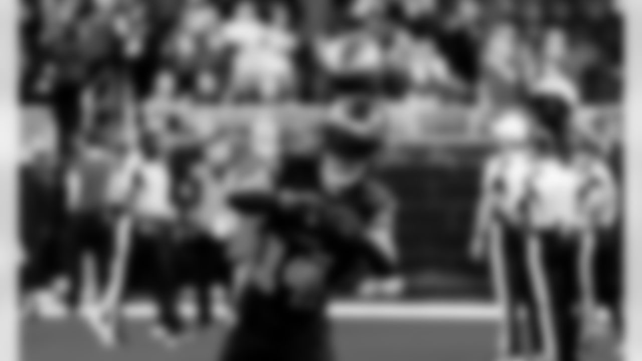 Detroit Lions wide receiver Amon-Ra St. Brown (14) before to an NFL football game against the New York Giants on Sunday, Nov. 23, 2025 in Detroit. (Jeff Nguyen/Detroit Lions via AP)