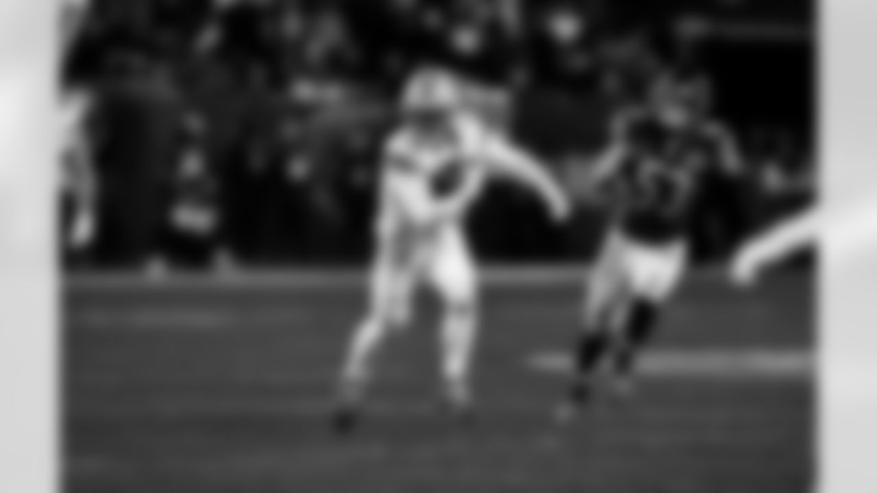 Detroit Lions wide receiver Amon-Ra St. Brown (14) during an NFL football game against the Chicago Bears on Sunday, Jan. 4, 2026 in Chicago. (Jeff Nguyen/Detroit Lions via AP)