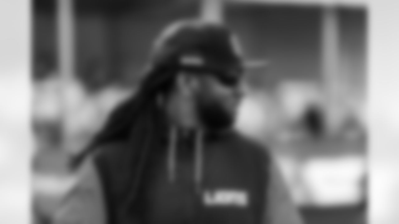 Detroit Lions defensive coordinator Kelvin Sheppard during training camp at the Meijer Performance Center on July 25, 2025 in Allen Park, Mich. (Jeff Nguyen/Detroit Lions)