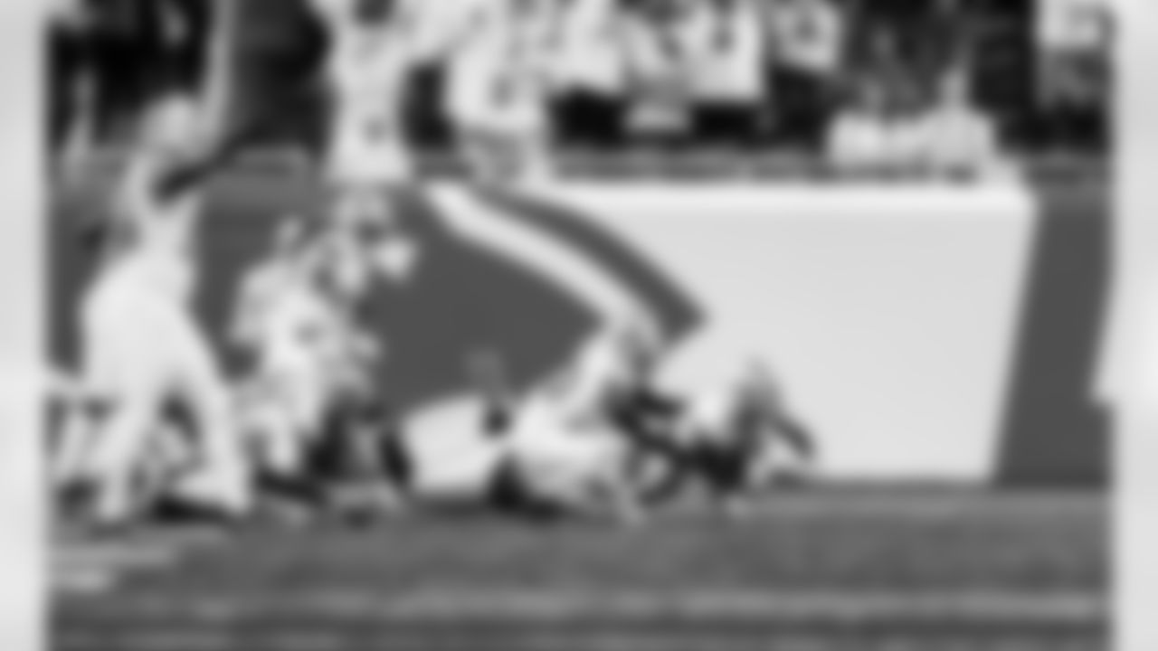 Detroit Lions cornerback D.J. Reed (4) intercepts a pass during an NFL football game against the Dallas Cowboys on Thursday, Dec. 4, 2025 in Detroit. (Jeff Nguyen/Detroit Lions via AP)