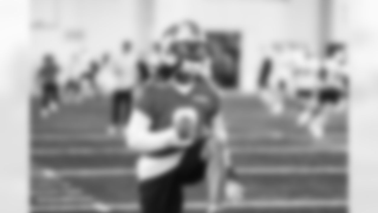 Detroit Lions running back Jahmyr Gibbs (0) during practice at the Meijer Performance Center on Dec. 19, 2025 in Allen Park, Mich. (Jeff Nguyen/Detroit Lions)