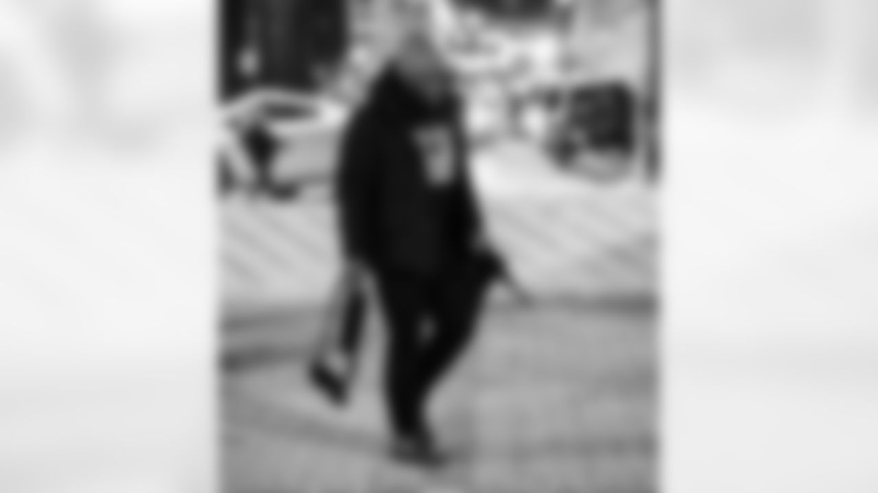 Detroit Lions defensive lineman Alim McNeill (54) arrives to an NFL football game against the Dallas Cowboys on Thursday, Dec. 4, 2025 in Detroit. (Jeff Nguyen/Detroit Lions via AP)