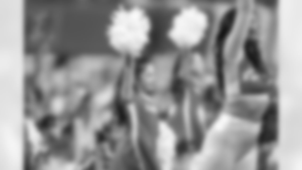 Detroit Lions Junior Cheer Clinic performs at halftime during an NFL football game against the Pittsburgh Steelers on Sunday, Dec. 21, 2025 in Detroit. (Jeff Nguyen/Detroit Lions via AP)